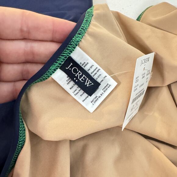 J. Crew Cutout One-Piece Swimsuit with Bow Size 3X Green Blue Colorblock New - Picture 6 of 12